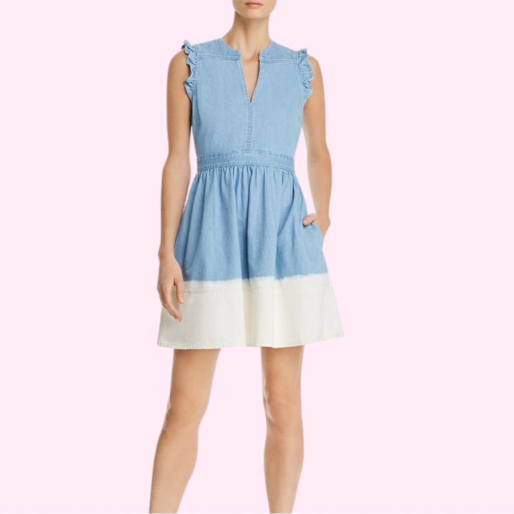 kate spade dip dyed denim dress